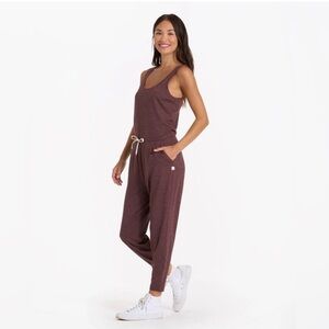 NWOT Vuori Lux at Ease plum jumpsuit